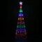 Northlight LED Lighted Multi-Function Outdoor Christmas Cone Tree - 6' - Multi-Color